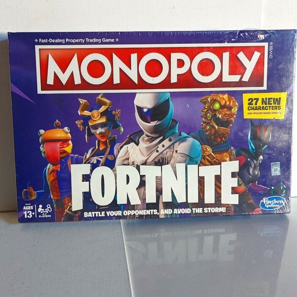 NWT Monopoly Fortnite 2019 Purple Edition Summer Board Game Dad's Day Gamer NIB